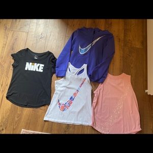 Nike shirts size L and full zip sweatshirt size M